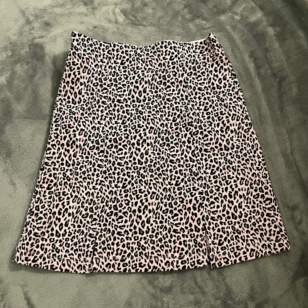 Topshop cheetah print mini skirt